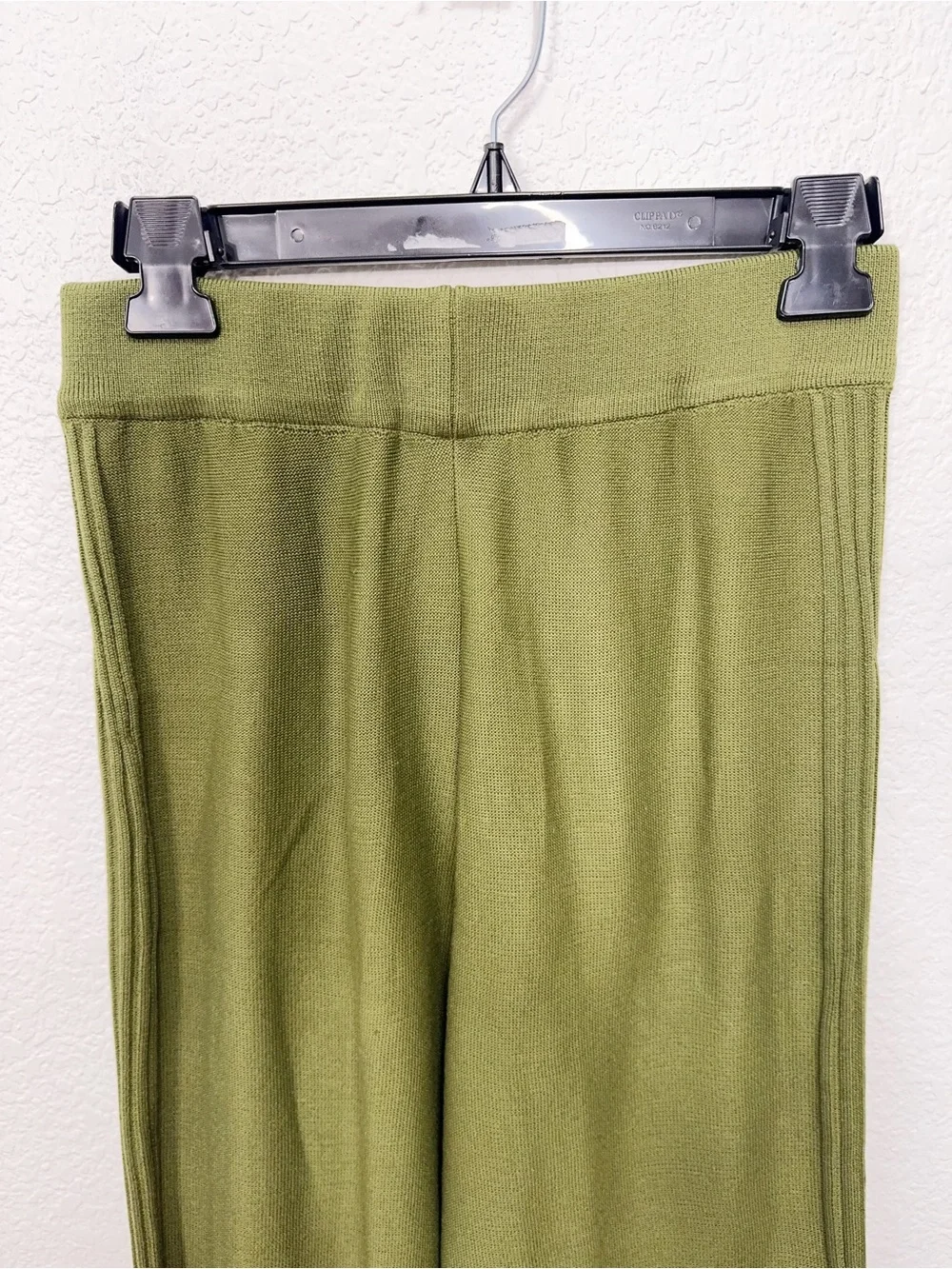 FME Olive Green Knit Sweater Wide Leg Pants Two Piece Matching Set NWOT